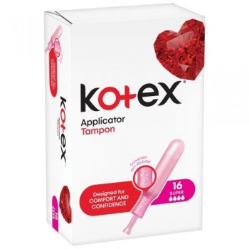 KOTEX TAMPON APPLICATOR - SUPER (16 counts)